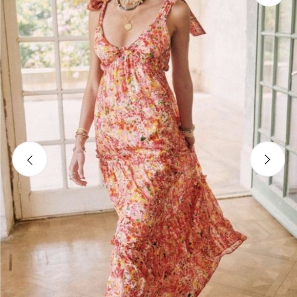 Sezane Floral Maxi Dress - Picture 1 of 6